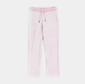 Og Big Bling Velour Womens Track Pants (Light Pink)