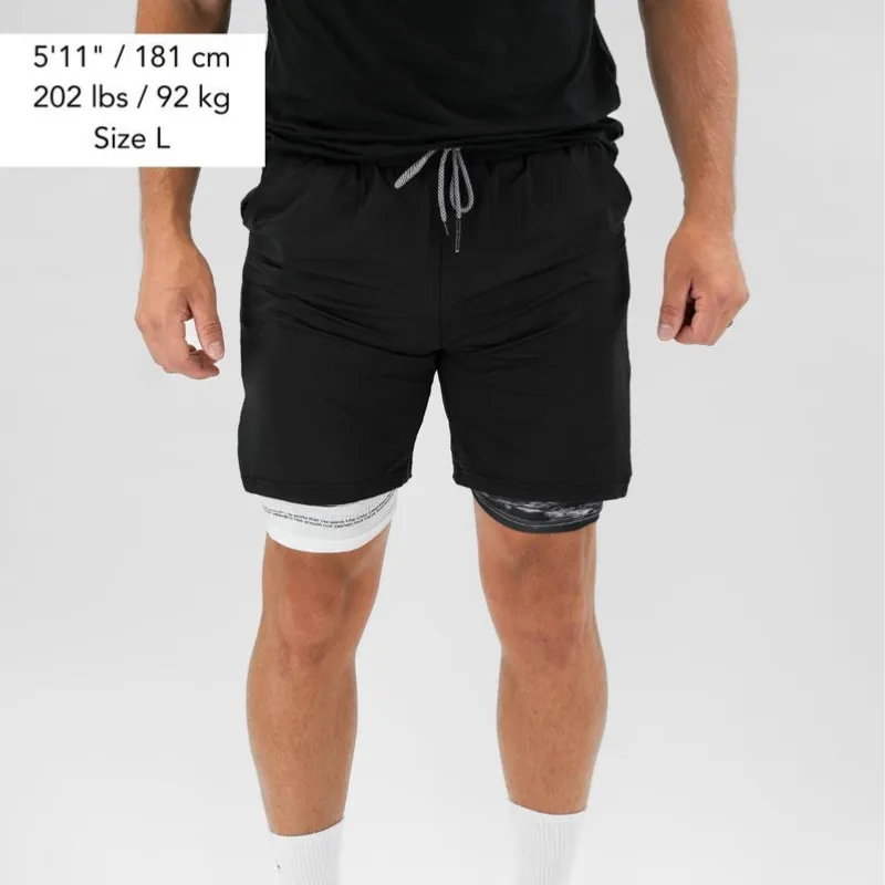 Performance Stretch Shorts – Dual-Layer Design for Maximum Comfort