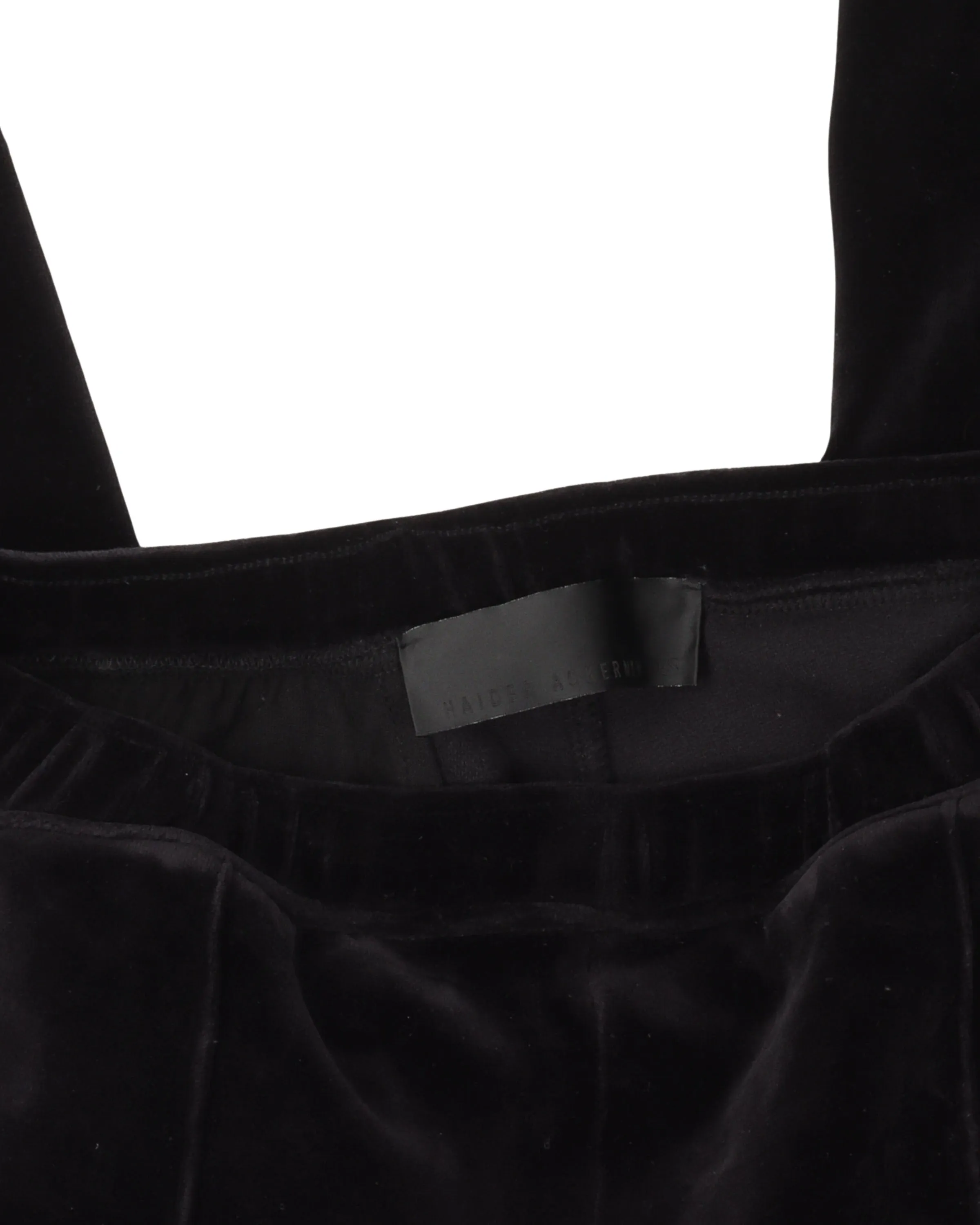 Pleated Velour Pants