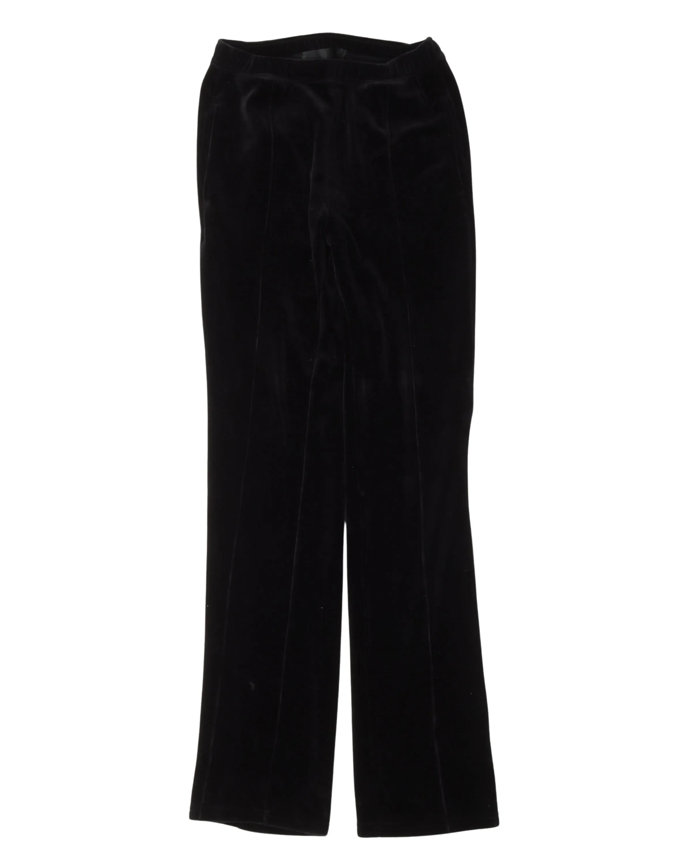 Pleated Velour Pants