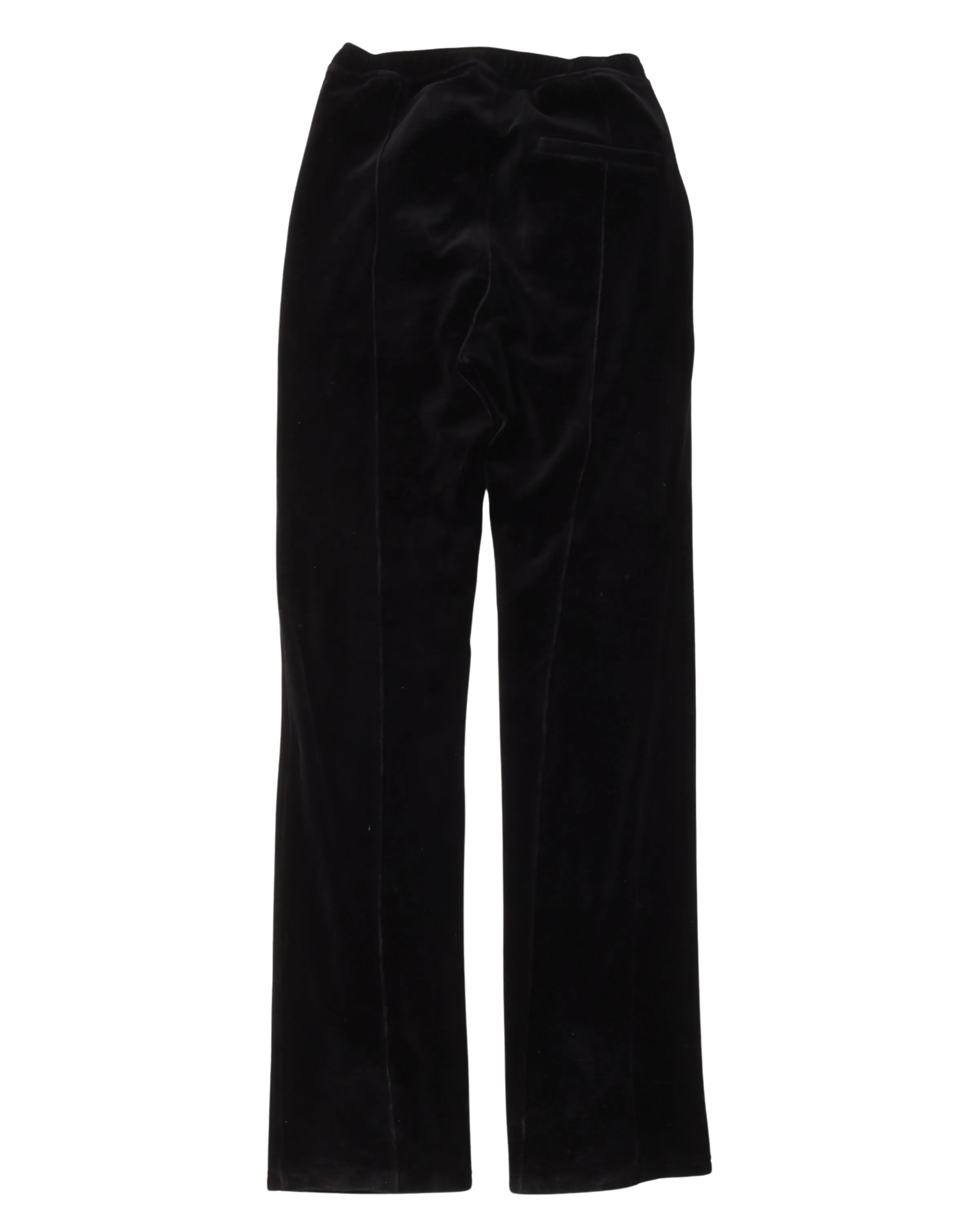 Pleated Velour Pants