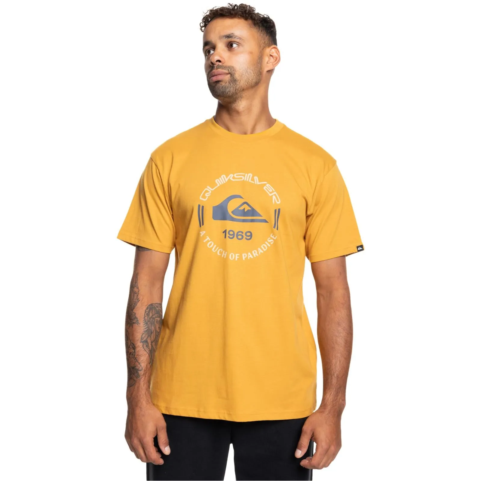 Quiksilver Mens Circle Logo Graphic T-Shirt