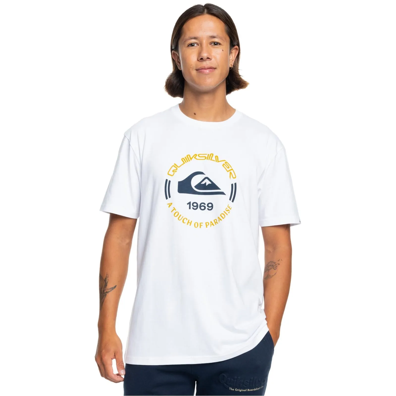 Quiksilver Mens Circle Logo Graphic T-Shirt