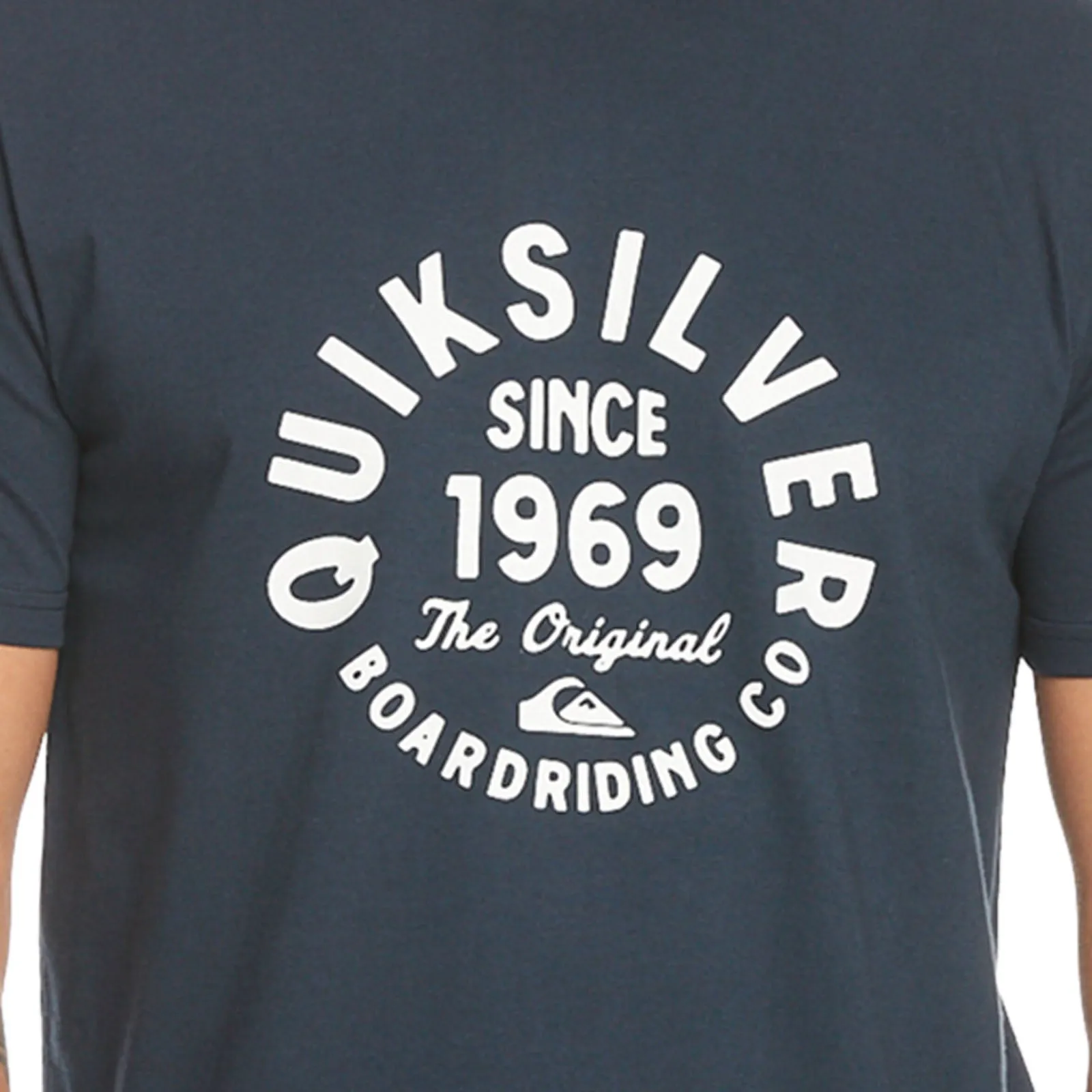 Quiksilver Mens Circle Script Short Sleeve Cotton T-Shirt