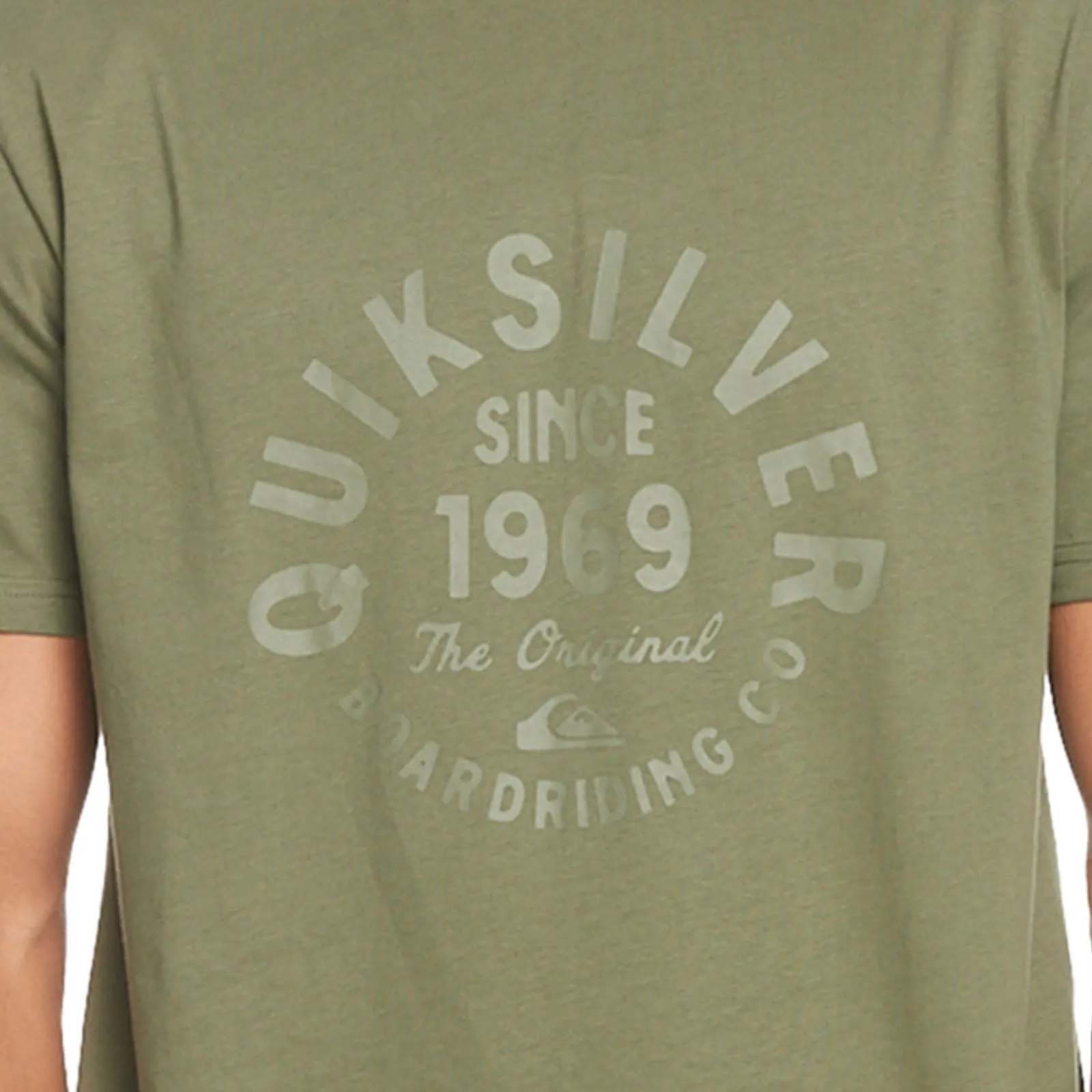Quiksilver Mens Circle Script Short Sleeve Cotton T-Shirt