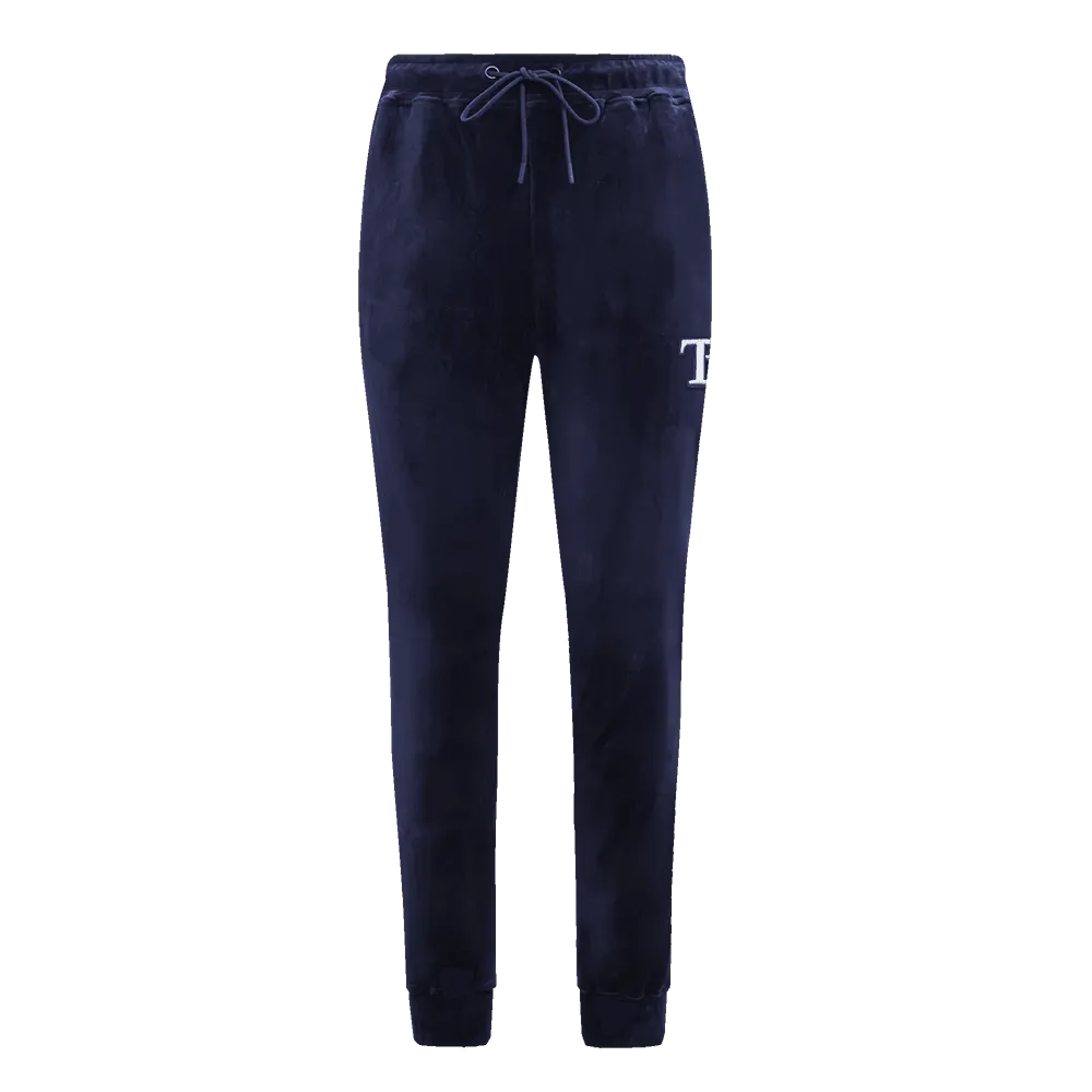 Rays Women's Pro Standard Navy Velour Jogger Pants