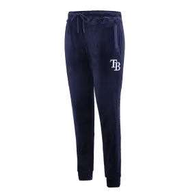 Rays Women's Pro Standard Navy Velour Jogger Pants
