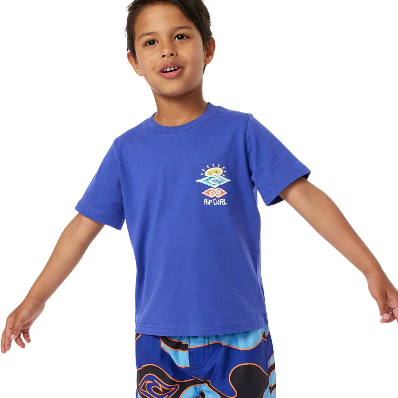 Rip Curl Kids Icons Of Shred Short Sleeve Cotton T-Shirt