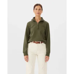 R.M.Williams Trickett Ladies Zip Neck Sweatshirt - Olive