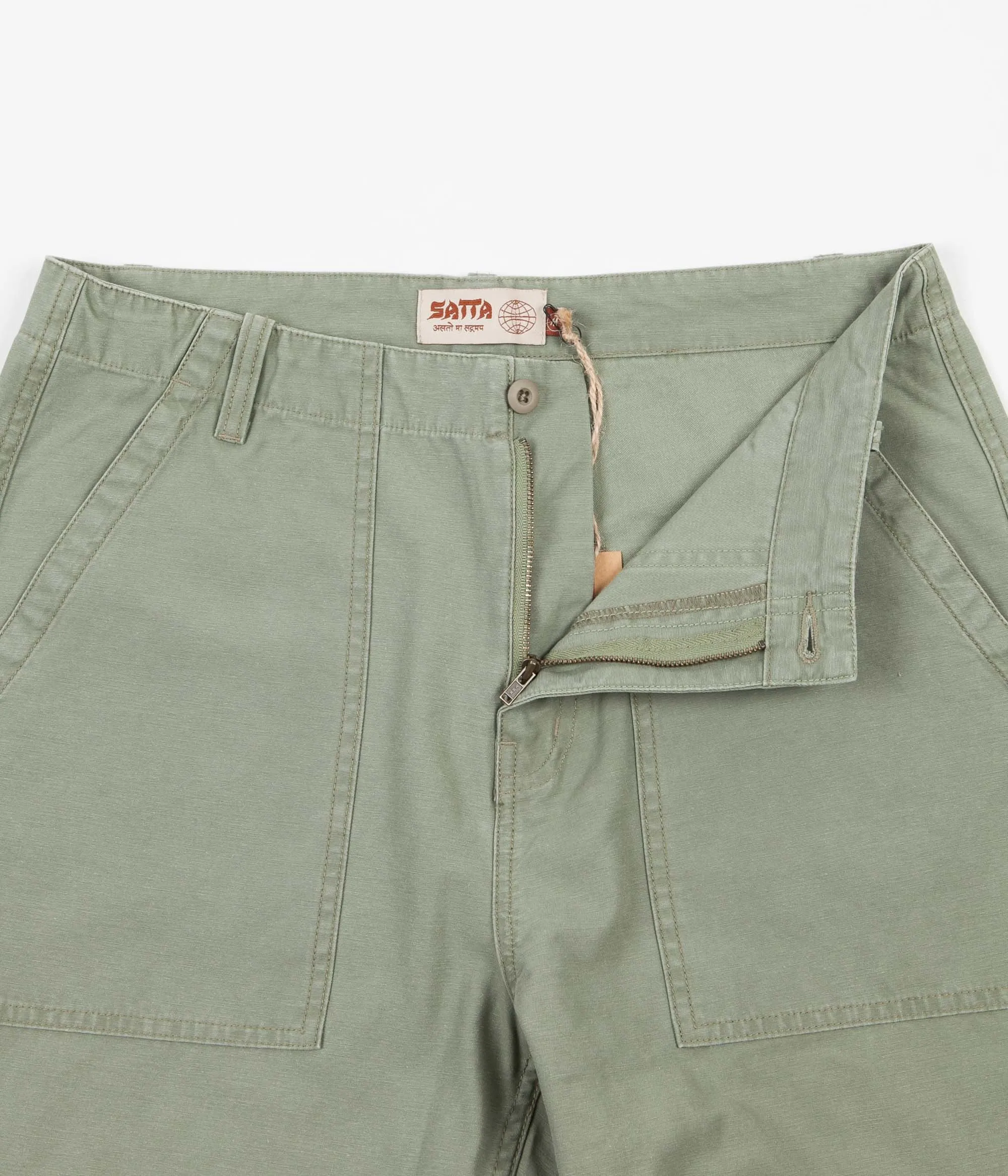 Satta Utility Trousers - Stonegreen