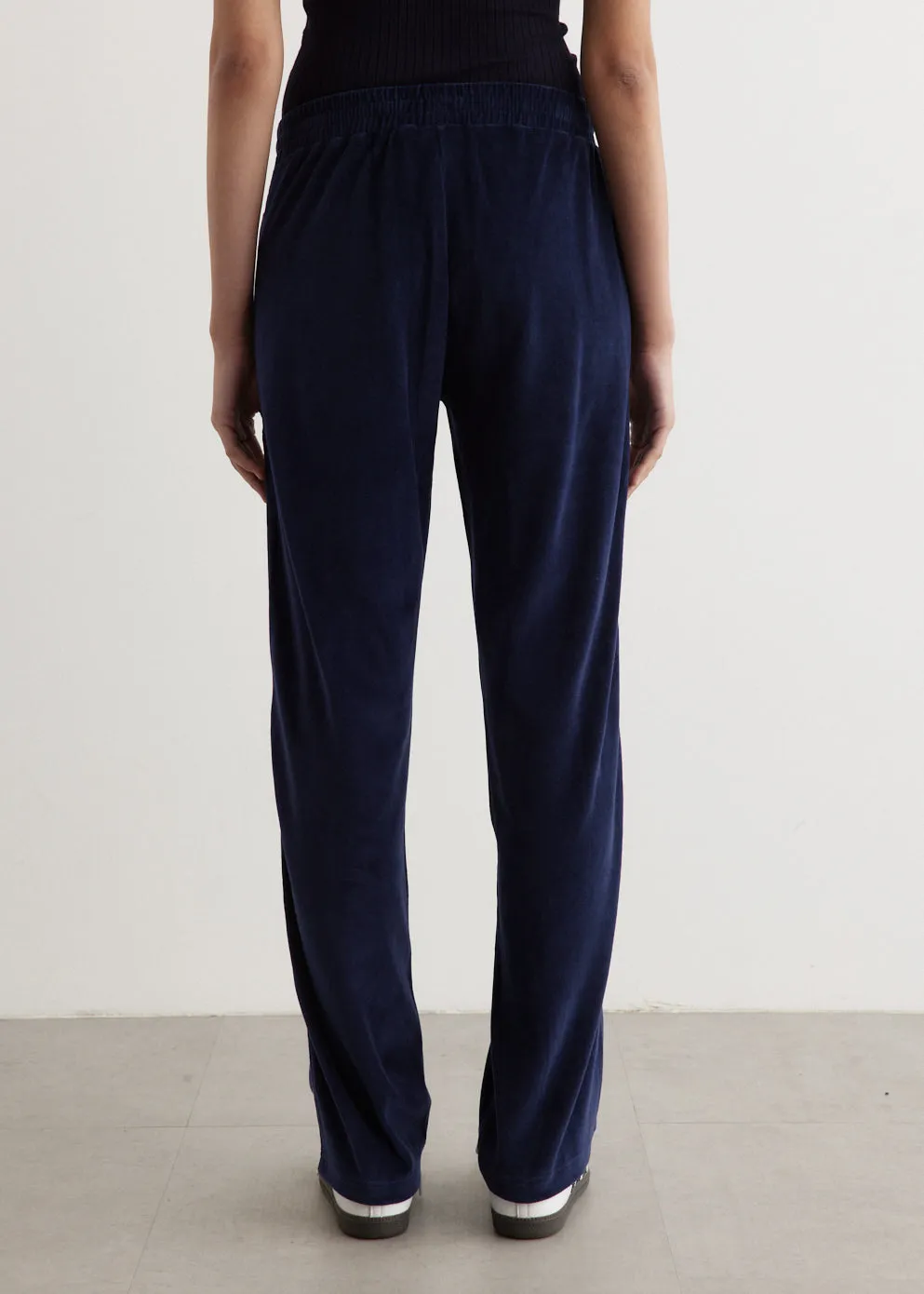 Script Velour Track Pants