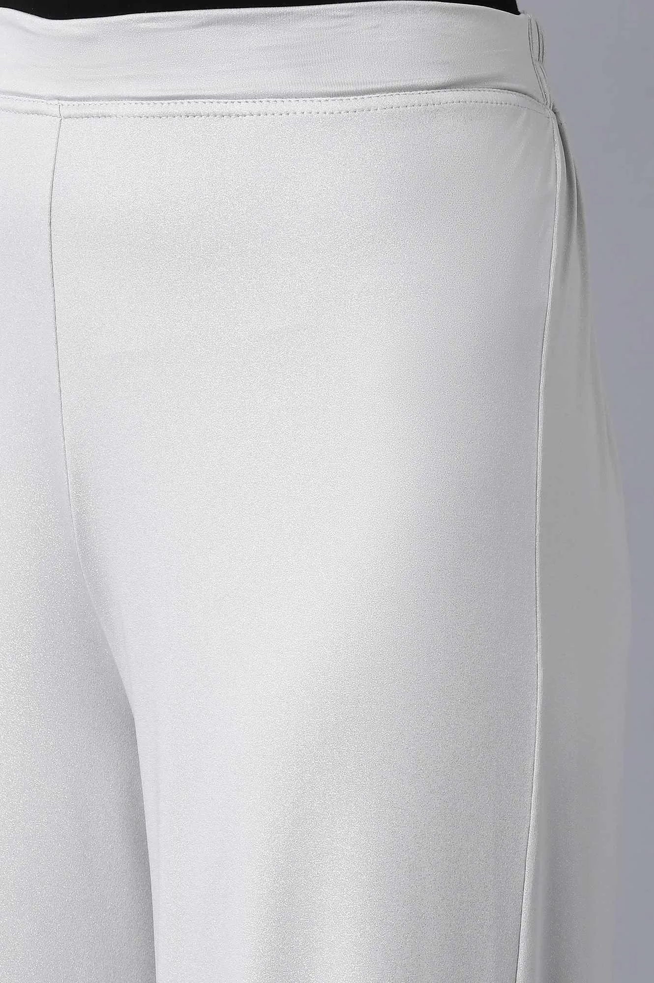 Silver Straight Palazzo