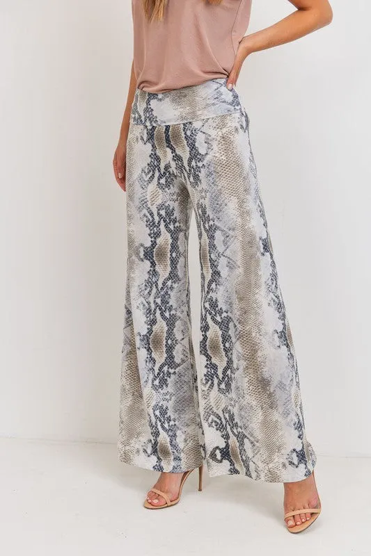 Snake Print Palazzo