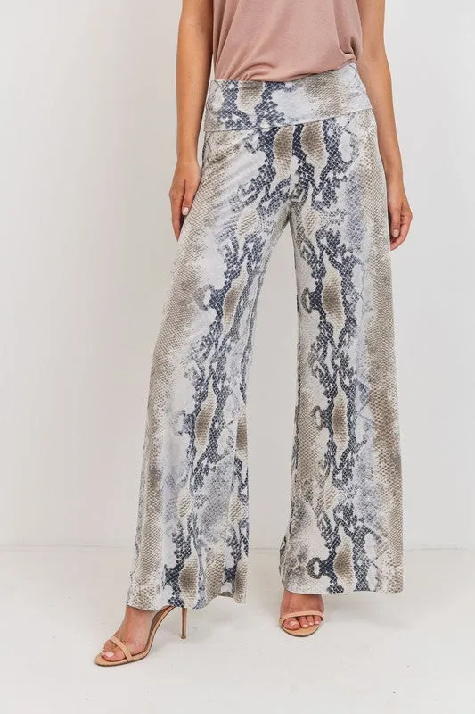 Snake Print Palazzo