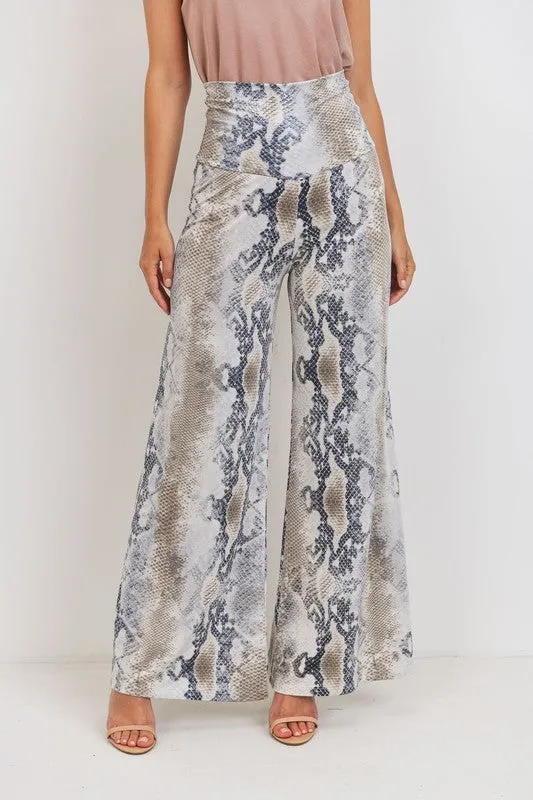 Snake Print Palazzo