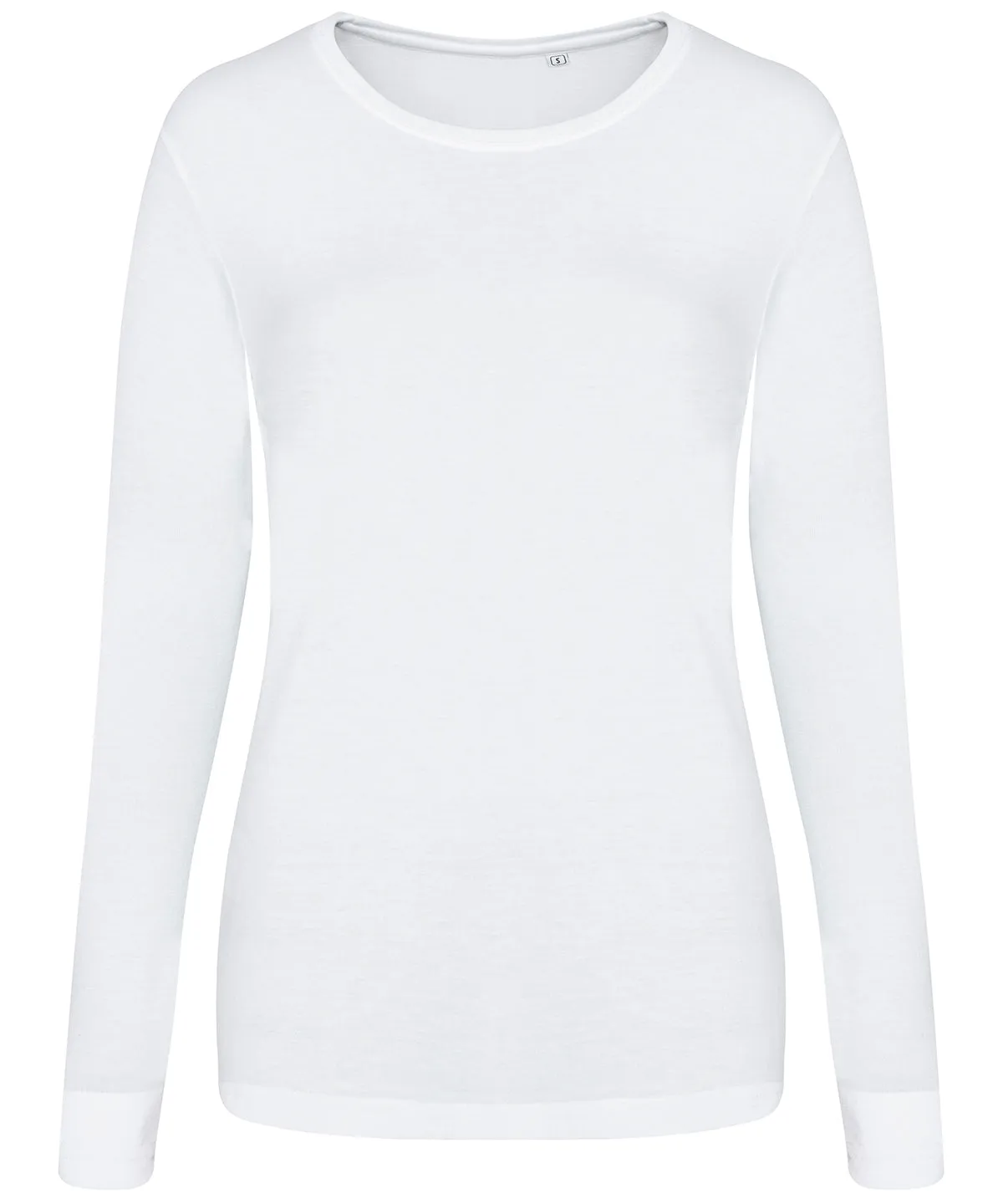Solid White - Women's triblend T long sleeve