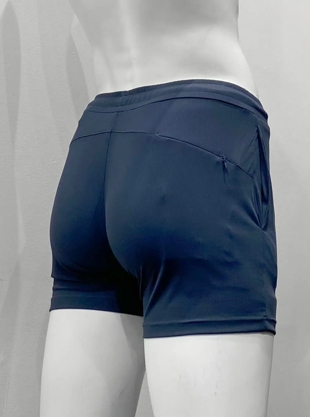 Textured Performance Shorts (Navy)