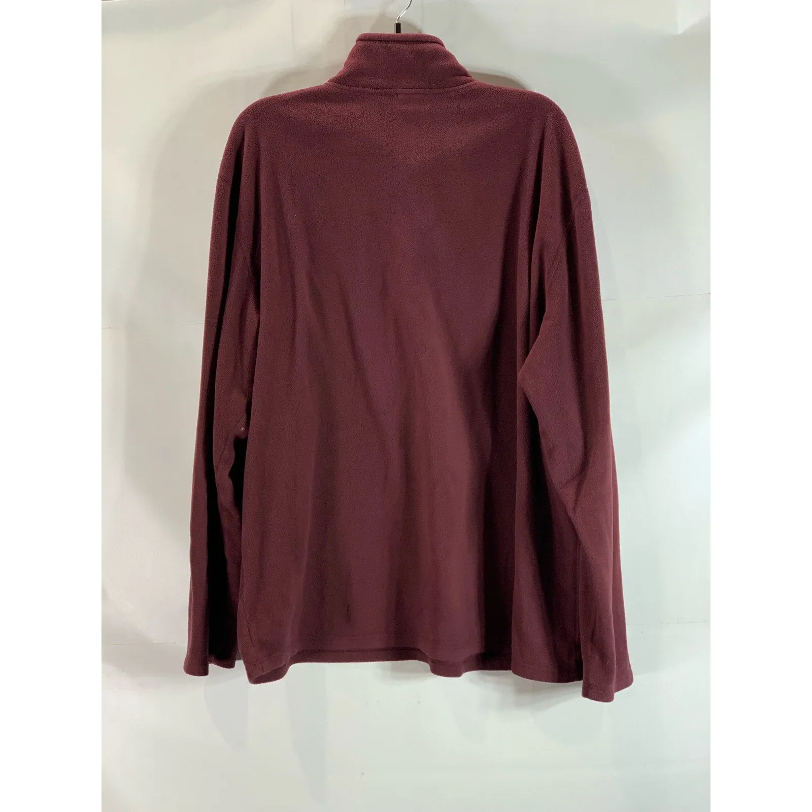 THE NORTH FACE Men's Burgundy Polortec Classic Fleece Quarter-Zip Sweater SZ XL