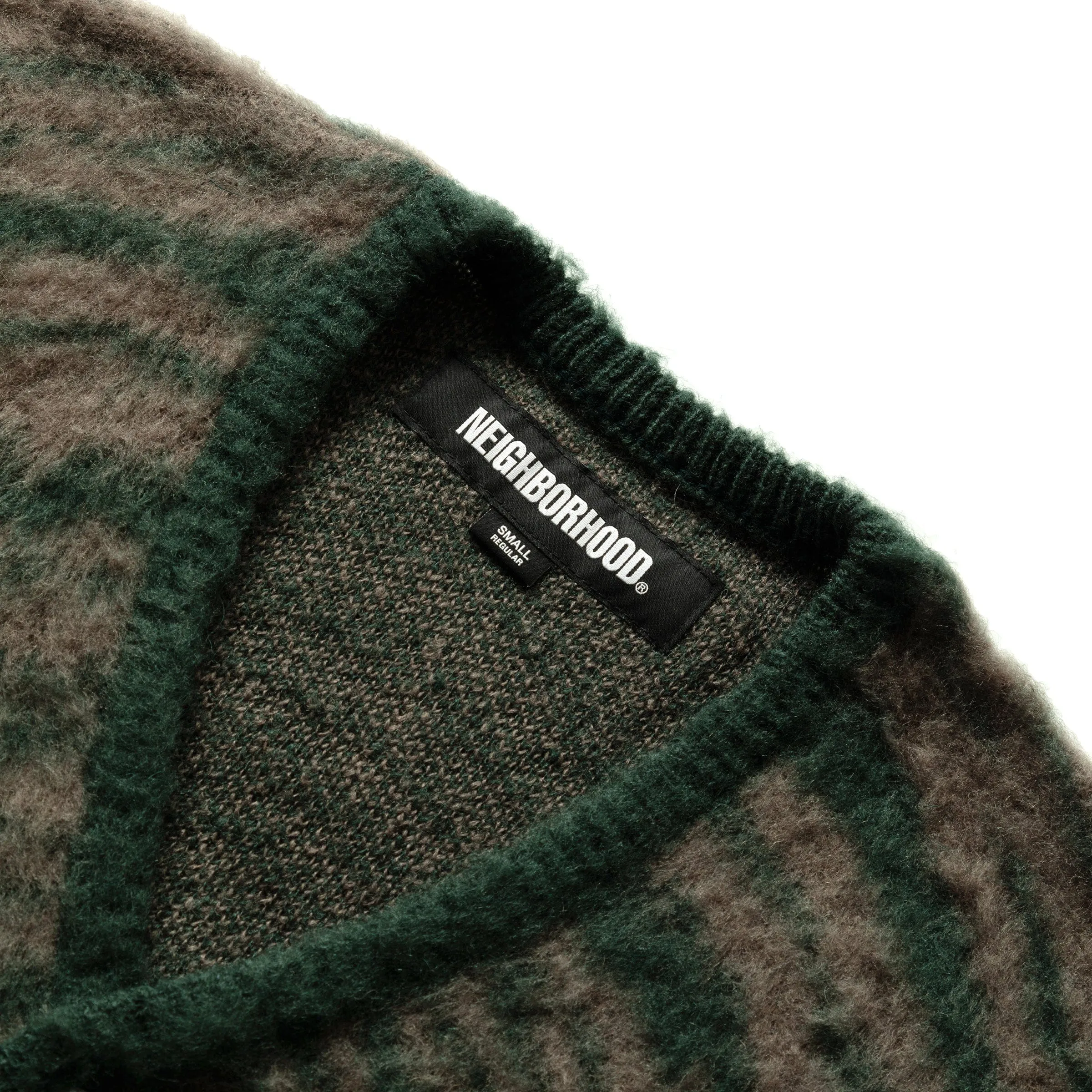 TIGER PATTERN MOHAIR CARDIGAN