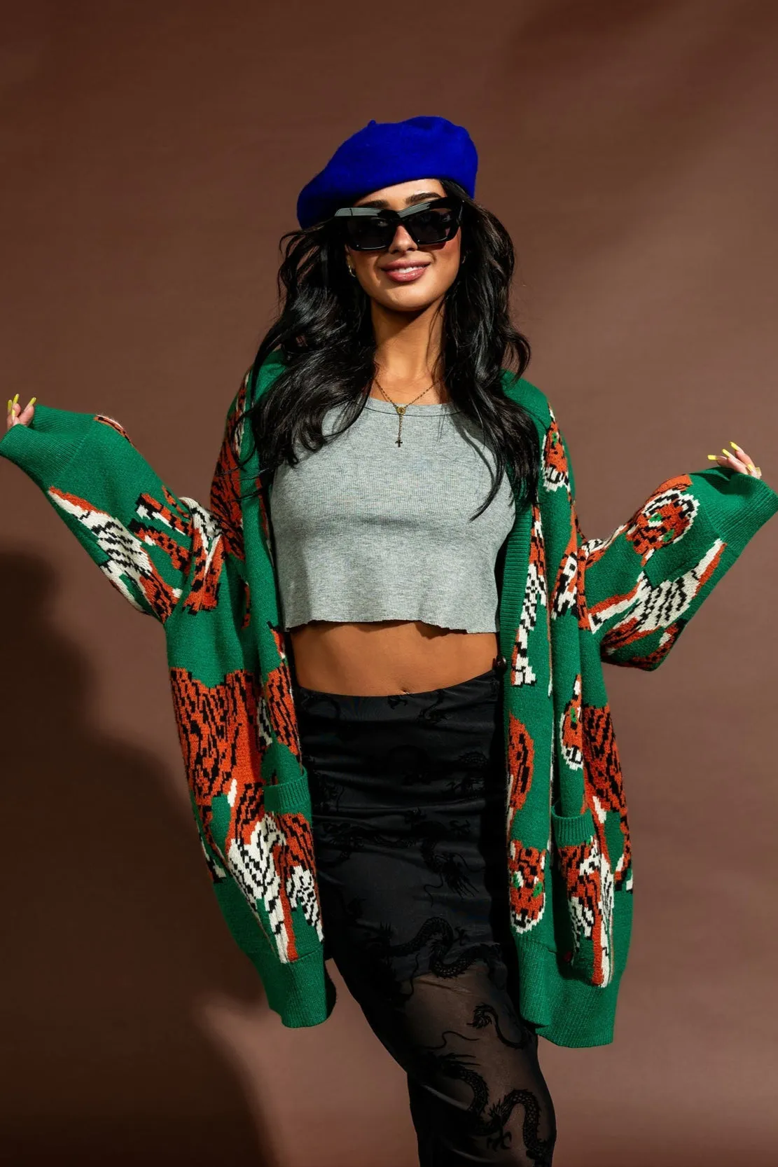 Tiger Tales Oversized Cardigan