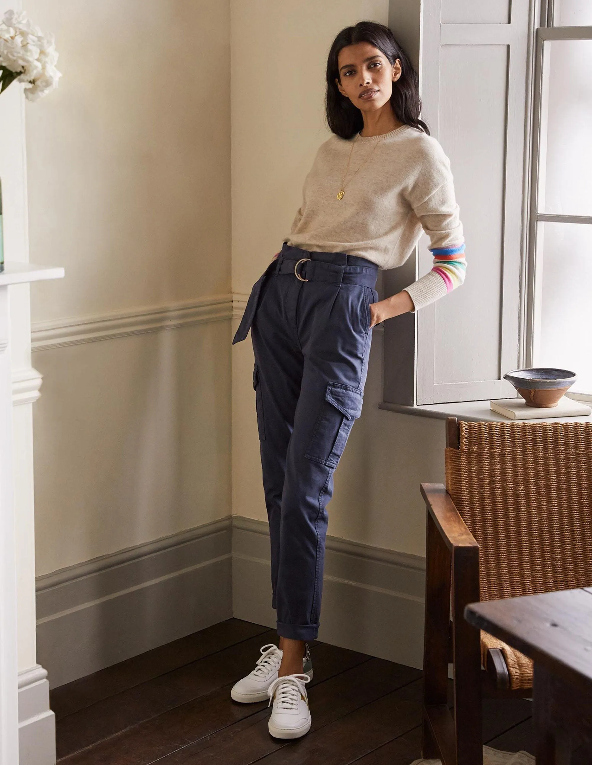 Utility Cargo Trouser-Navy