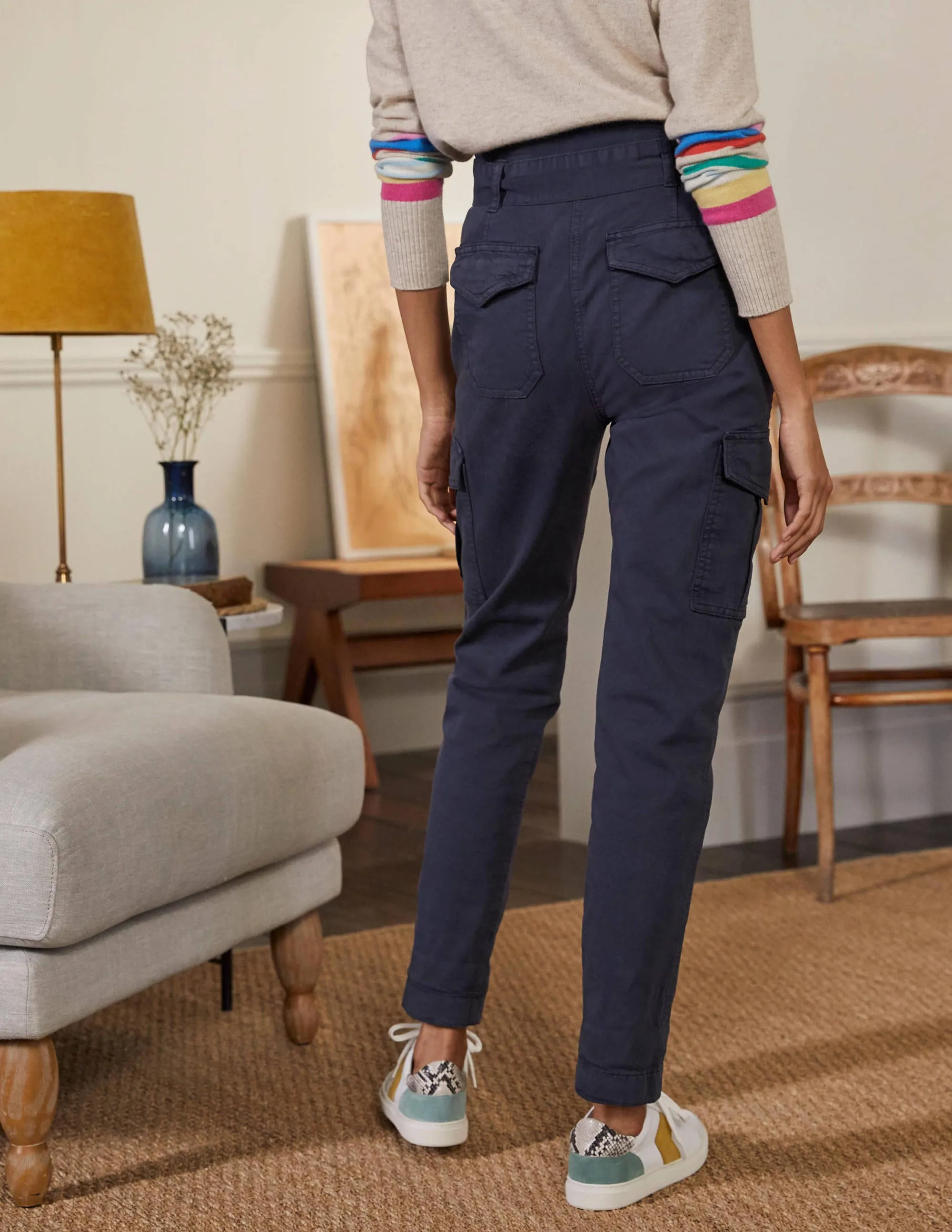 Utility Cargo Trouser-Navy