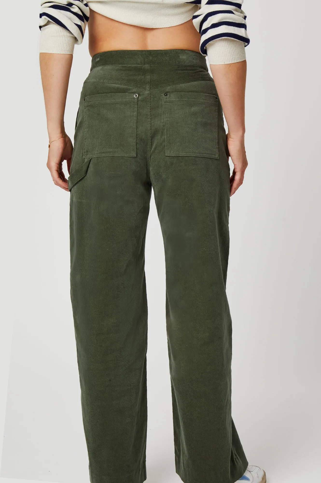 Utility Stretch Corduroy Trousers | Khaki
