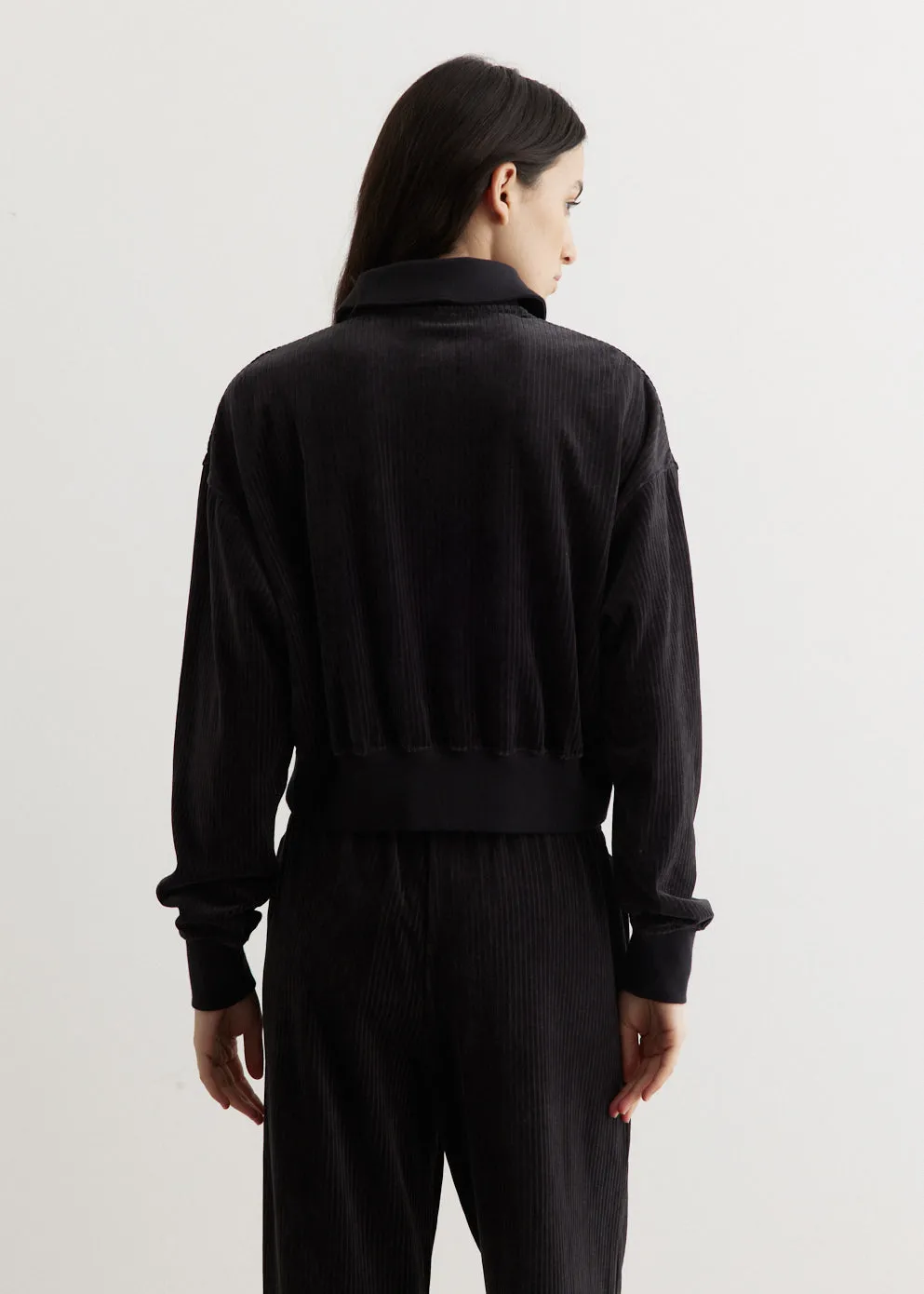 Velour 1/4 Zip Top