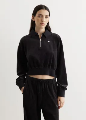Velour 1/4 Zip Top