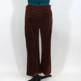 Vintage Brown Velour Track Pants
