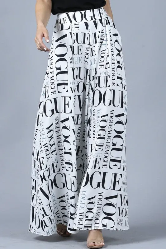 Vogue Inspired Palazzo Pants