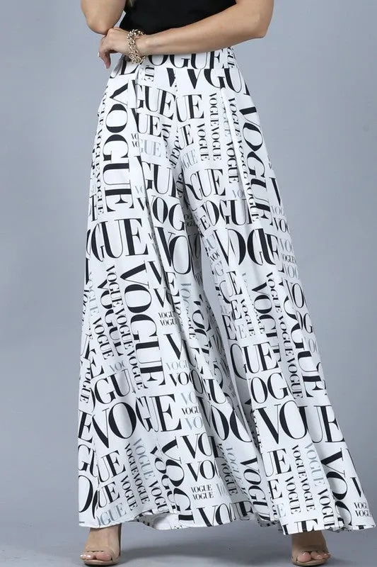 Vogue Inspired Palazzo Pants