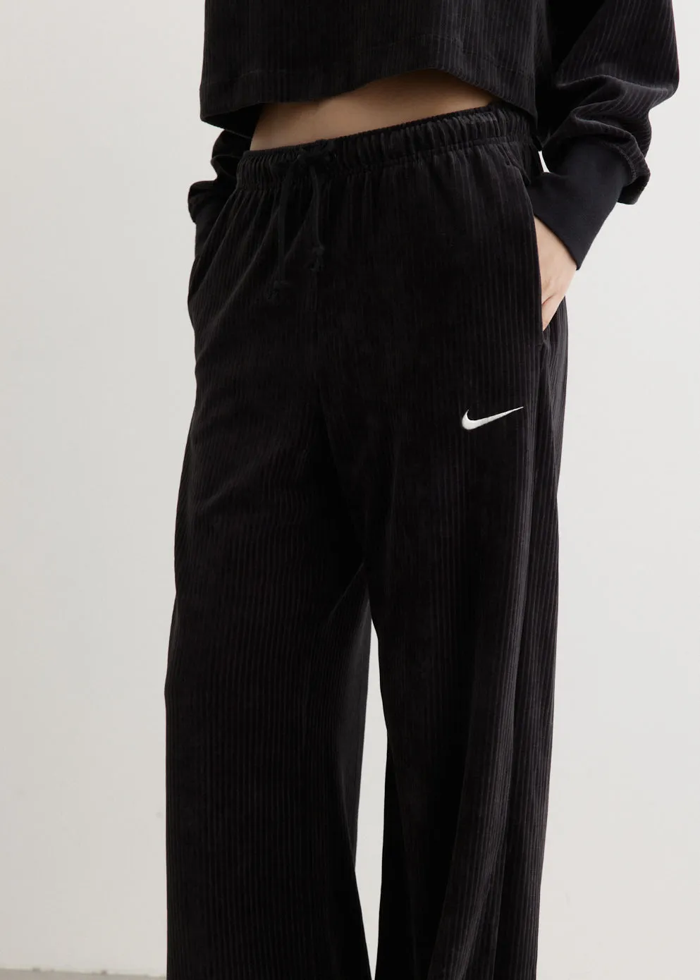 Wide Leg Velour Pant