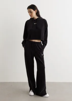 Wide Leg Velour Pant