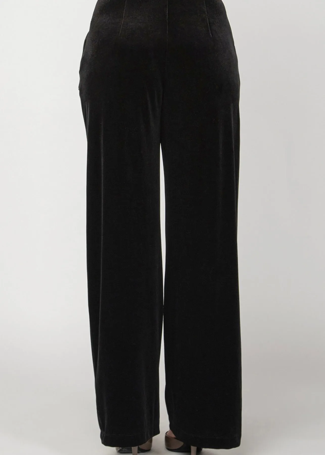 Wide Leg Velour Pant